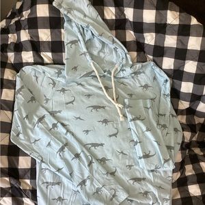 Dino print lightweight hoodie!